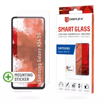 Displex Smart Glass (9H) para Samsung Galaxy A54 5G, adhesivo de montaje, irrompible
