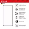 Protector de pantalla Displex Full Cover (10H) para Samsung Galaxy A54 5G, marco de montaje Eco, Full Cover