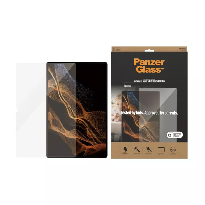 PanzerGlass® protector de pantalla Samsung Galaxy Tab S8 Ultra | S9 Ultra | Ultra-Wide Fit