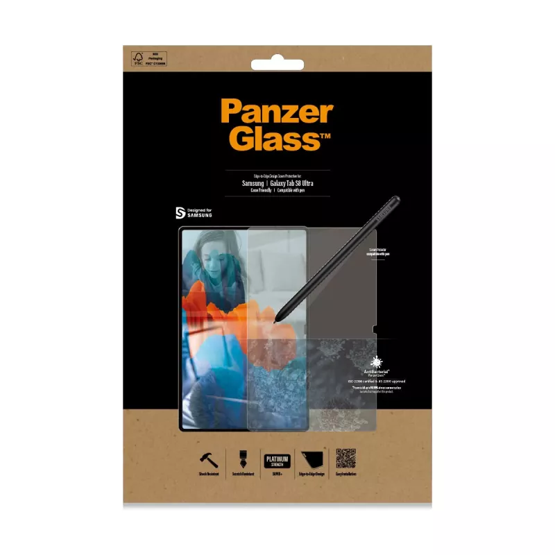 PanzerGlass® protector de pantalla Samsung Galaxy Tab S8 Ultra | S9 Ultra | Ultra-Wide Fit