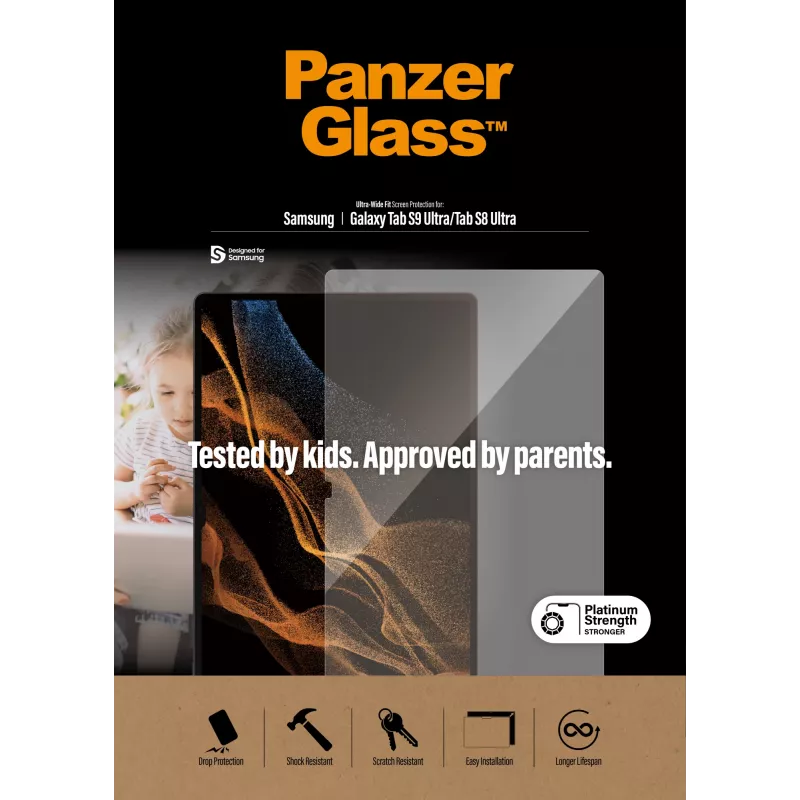 PanzerGlass® protector de pantalla Samsung Galaxy Tab S8 Ultra | S9 Ultra | Ultra-Wide Fit