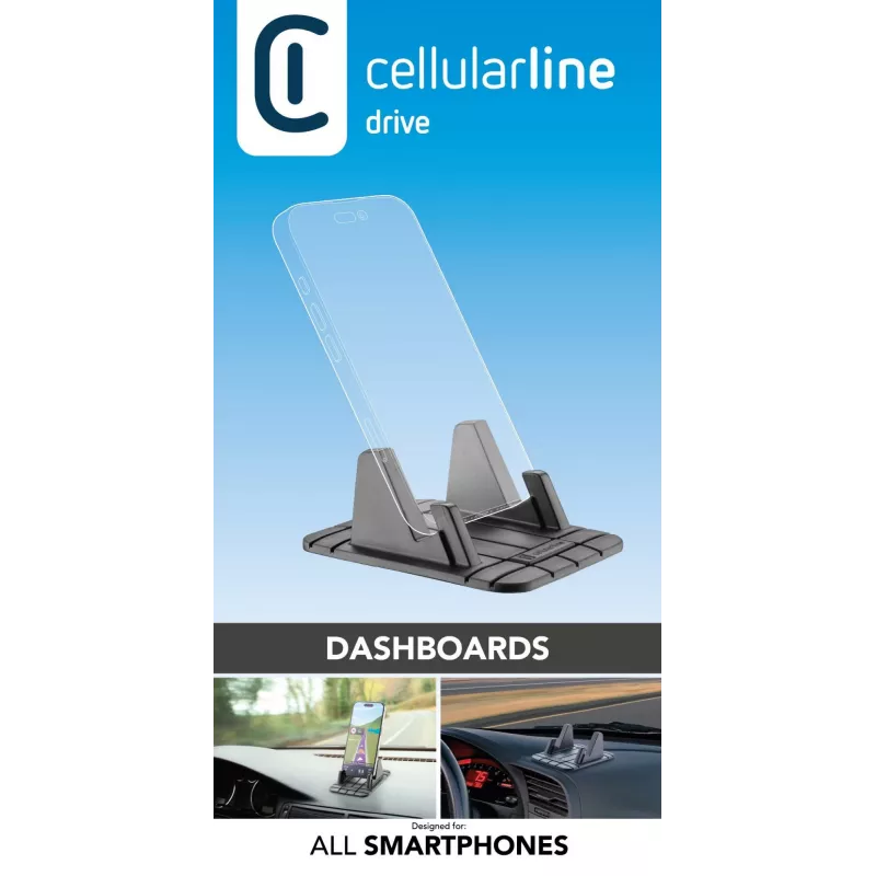 Cellularline Dash Pad Pro – soporte universal para salpicadero para smartphones