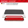 Displex Privacy Screen Protector (10H) para Apple iPhone 15/15 Pro, marco de montaje Eco, filtro de privacidad