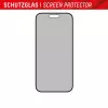 Displex Privacy Screen Protector (10H) para Apple iPhone 15/15 Pro, marco de montaje Eco, filtro de privacidad