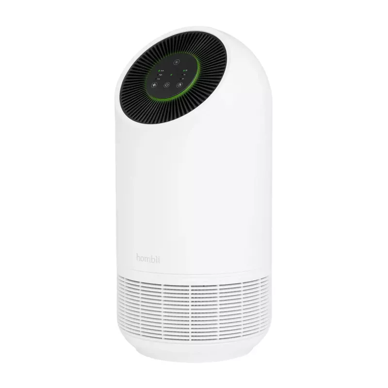 Purificador de aire Hombli Smart Air Purifier de Avanca International BV, nivel de ruido 30 dB, disponible en blanco y negro