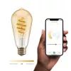 Bombilla inteligente Hombli HBEB-0212 Wi‑Fi 5,5 W, dorado, clase de eficiencia energética A–G, Ø61×142 mm