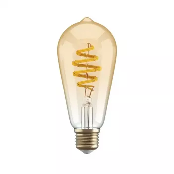 Bombilla inteligente Hombli HBEB-0212 Wi‑Fi 5,5 W, dorado, clase de eficiencia energética A–G, Ø61×142 mm