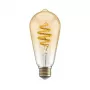 Bombilla inteligente Hombli HBEB-0212 Wi‑Fi 5,5 W, dorado, clase de eficiencia energética A–G, Ø61×142 mm