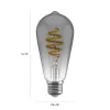 Bombilla inteligente Avanca International BV Hombli HBEB-0211, Wi‑Fi, 5,5 W, gris, A19 (6,1×14,2 cm)