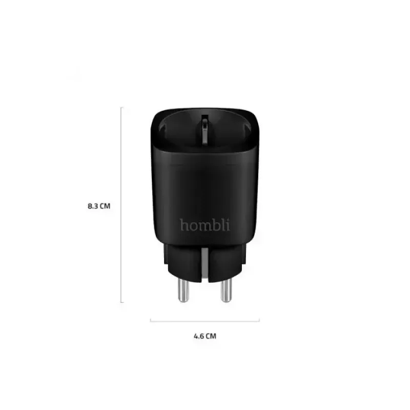 Hombli HBSS-0100 enchufe inteligente, EU, negro
