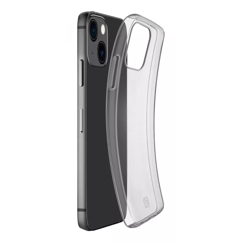 Funda Cellularline iPhone 15 transparente monocolor ligera acceso sencillo