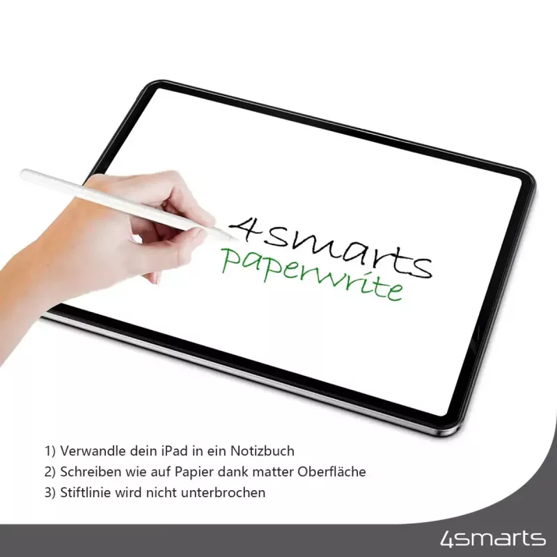 Protector de pantalla antirreflejos 4smarts Paperwrite para Apple iPad 10.2