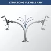 Sourcing Cellularline Hug Flexi XL soporte pasivo universal con ventosa para móviles, negro/gris