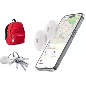 Cellularline Tracy - set de 2 diseñado para iOS - mantén el control de tus objetos con la tecnología Apple 