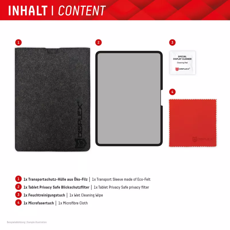 Displex TABLET PRIVACY SAFE filtro de privacidad de 2 direcciones extraíble para iPad Pro 11