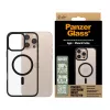 Funda PanzerGlass ® HardCase transparente con MagSafe negro y marco iPhone 16 Pro Max