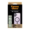 Funda PanzerGlass ® HardCase transparente con MagSafe negro y marco iPhone 16 Plus