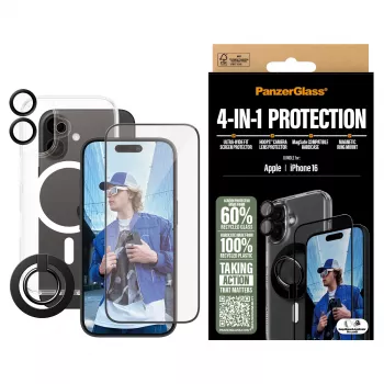 Pack de protección 4 en 1 PanzerGlass iPhone '24 6.1