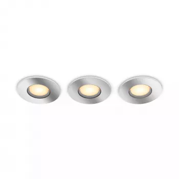 Foco empotrable Philips Hue White Ambiance Adore 3x350 lm, regulable, blanco ajustable