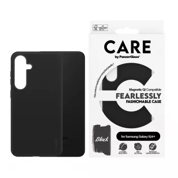PanzerGlass CARE™ by ® Funda Negra Compatible con Qi Samsung Galaxy S24+