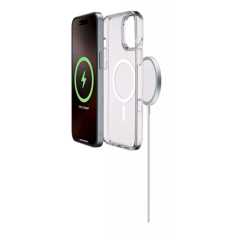 Cellularline Gloss Mag - Funda magnética para iPhone 16 Pro Max para cargar y fijar al cargador MagSafe