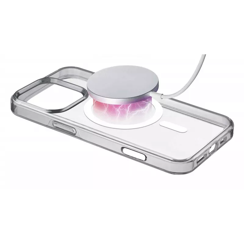 Cellularline Gloss Mag - Funda magnética para iPhone 16 Pro Max para cargar y fijar al cargador MagSafe