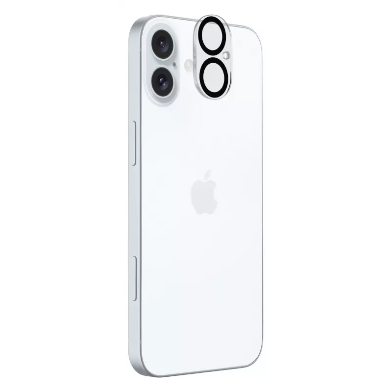 Objetivo de cámara Cellularline - iPhone 16 Protección Transparente Antirrayaduras Antigolpes
