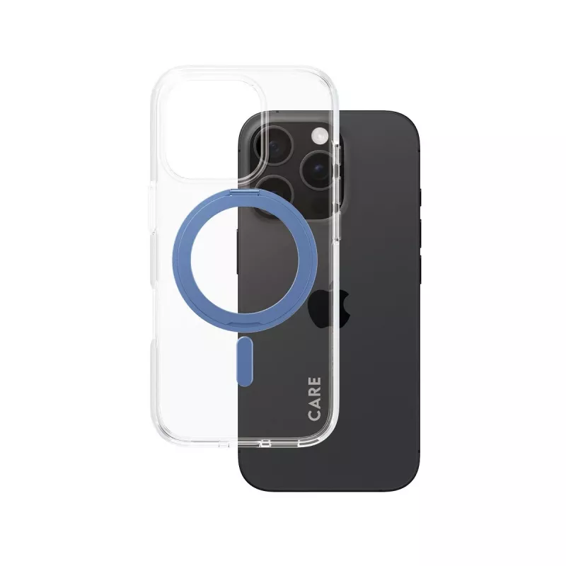 Funda PanzerGlass 1317 para móvil azul transparente para iPhone 16 Pro 6,3