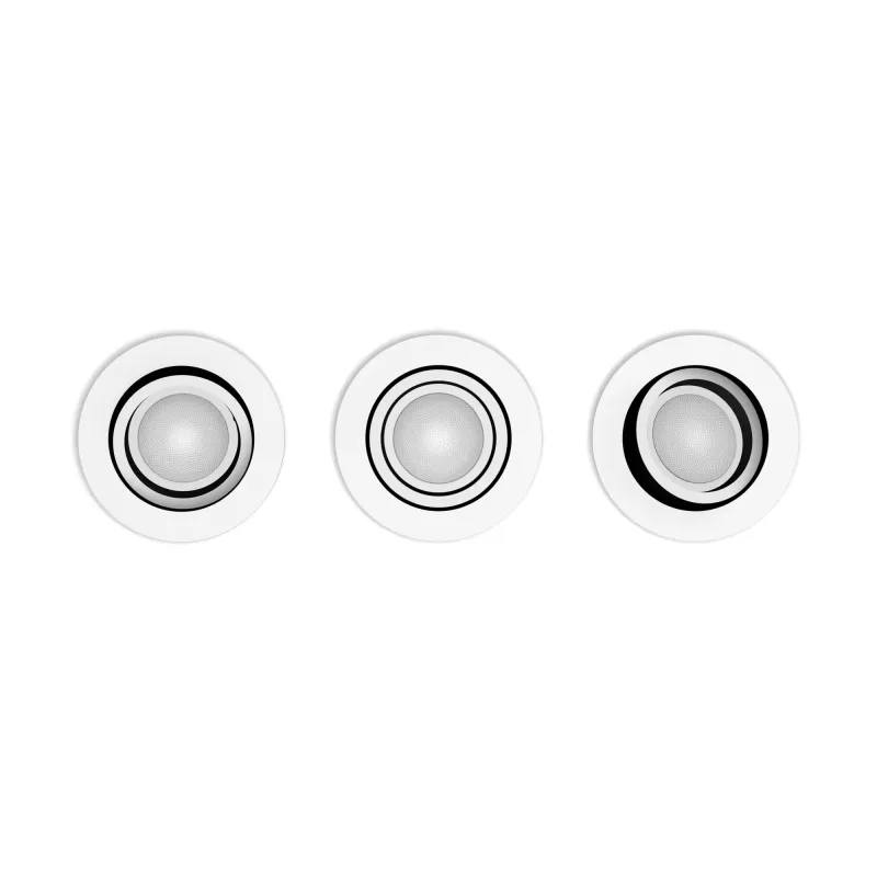Philips Hue White and Colour Ambience pack de 3 focos empotrables Centura