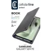 Funda tipo libro Cellularline Book para Galaxy S24 FE con compartimento para tarjetas y cierre magnético