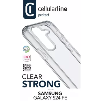 Funda Cellularline CLEARDUOGALS24FET para móvil transparente 17 cm