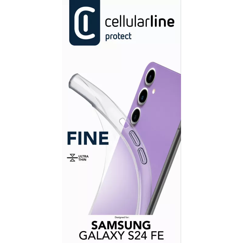 Funda Cellularline Galaxy S24 Fe 17 cm transparente