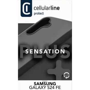 Funda Cellularline Sensation para Samsung S24 FE negra