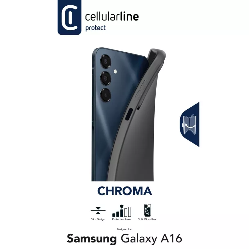 Funda Cellularline Chroma - Galaxy A16 blanda de goma multicolor