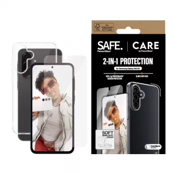 Pack 2 en 1 PanzerGlass CARE para Samsung Galaxy A35 5G – protector de pantalla y funda protectora