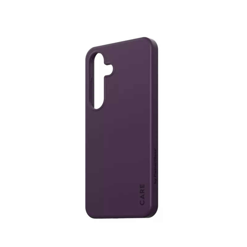 Funda PanzerGlass CARE by moda morada ciruela para Samsung Galaxy S25 transparente