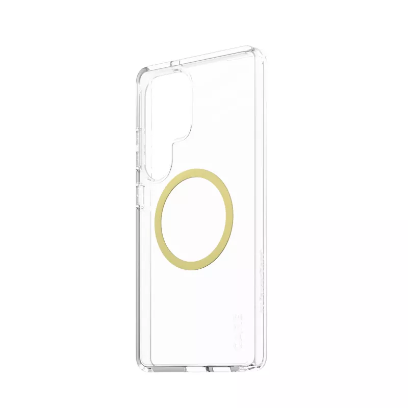 Funda PanzerGlass CARE™ by ® Urban Combat Case transparente con Qi Chardonnay compatible para Samsung Galaxy S25 Ultra