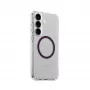 Funda PanzerGlass CARE Urban Combat transparente morada ciruela Qi para Samsung Galaxy S25+