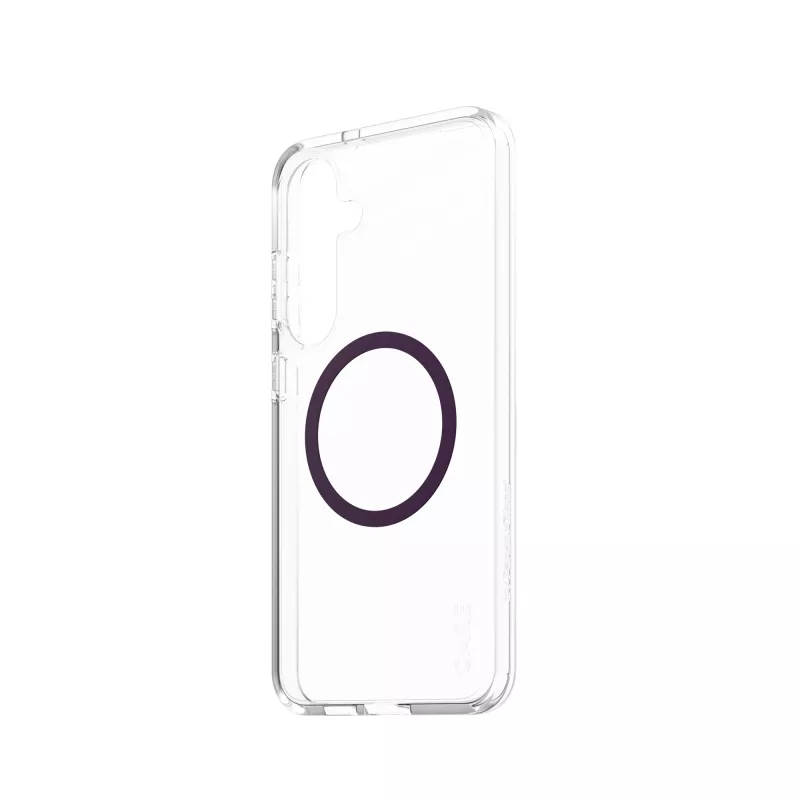 Funda PanzerGlass CARE Urban Combat transparente morada ciruela Qi para Samsung Galaxy S25+