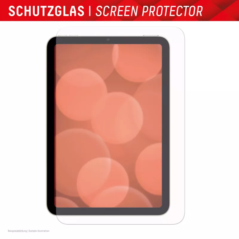 Protector de pantalla Displex (9H) para Apple iPad mini 8,3'' (6.ª gen./7.ª gen. 2024), marco de montaje Eco, resistente a arañazos