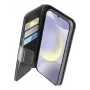 Funda tipo folio Cellularline Galaxy S25 16,1 cm negra 3 compartimentos para tarjetas