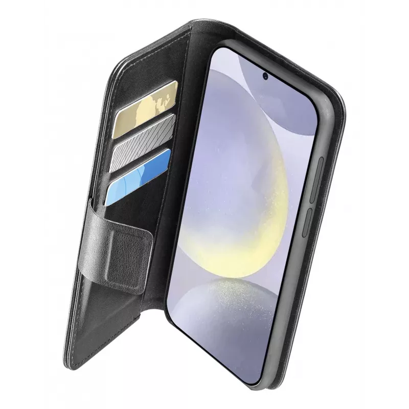 Cellularline Book Agenda – funda tipo libro de imitación a piel con cierre magnético para Galaxy S25+
