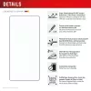 Displex Premium Displayschutzfolie (Full Cover, 10H) para Samsung Galaxy S25 Ultra, marco de montaje Eco, Full Cover