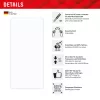 Displex Smart Glass (9H) para Samsung Galaxy S25 Ultra, adhesivo de montaje, irrompible