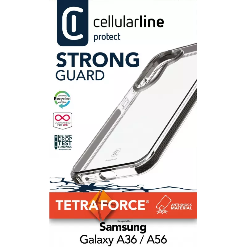 Funda Cellularline TETRACGALA36T para Samsung Galaxy A36/A56 16,8 cm transparente