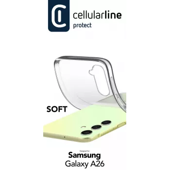 Funda Cellularline SOFTGALA26T para Samsung Galaxy A26 transparente