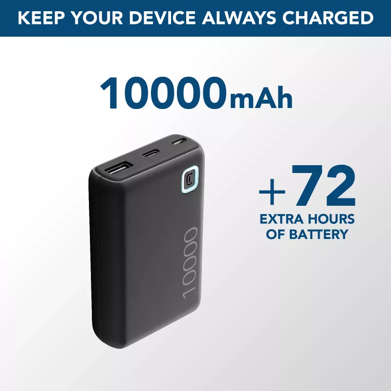 Cellularline ESSENCE TURBO 10000 cargador portátil 10000 mAh Power Delivery 20W