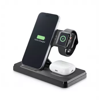 Base de carga Tech Pop para smartwatch/smartphone negra