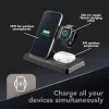 Base de carga Tech Pop para smartwatch/smartphone negra