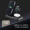 Base de carga Tech Pop para smartwatch/smartphone negra